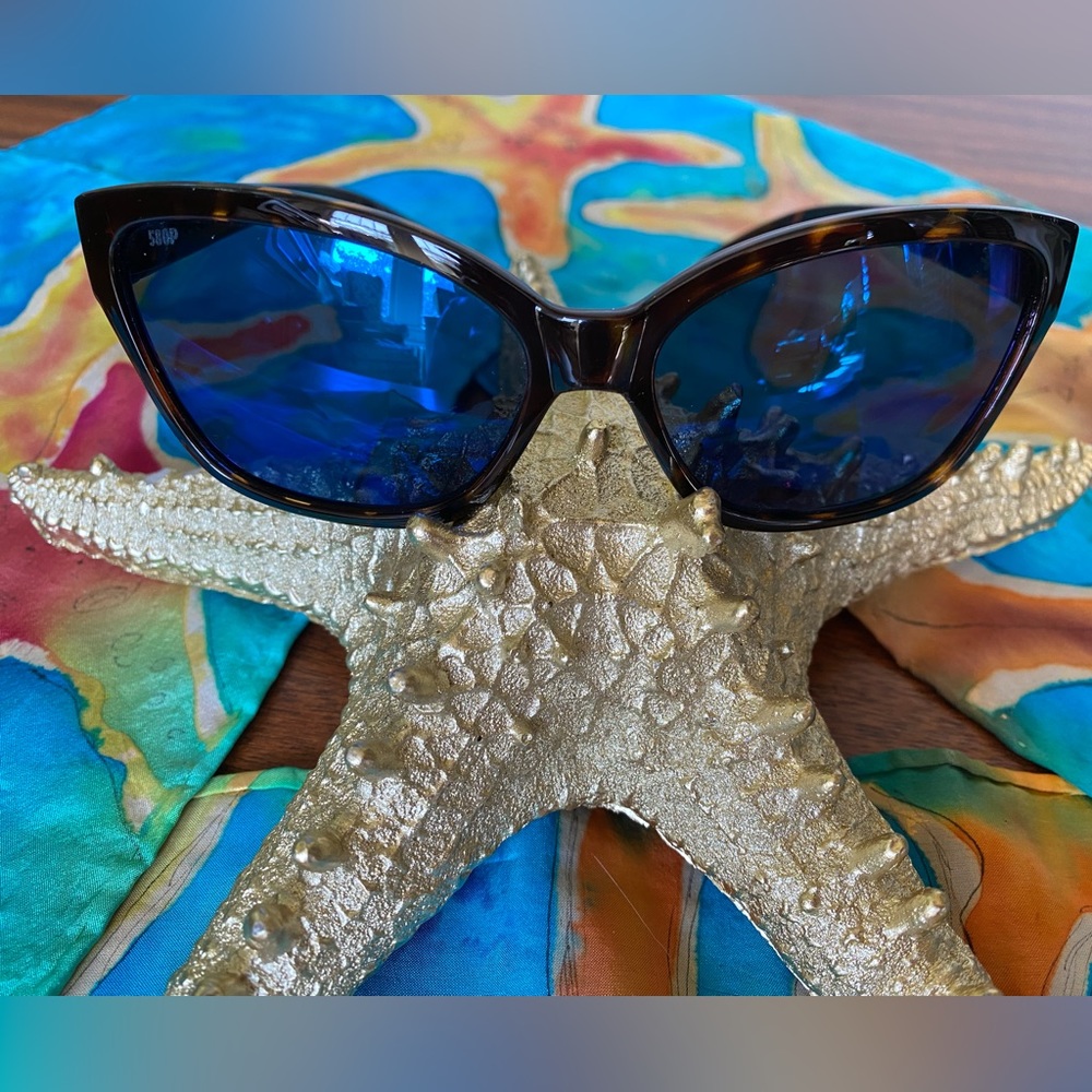 Costa Del Mar Starfish AR66 Sunglasses 580p Tortoise Frame Blue Mirror Lenses